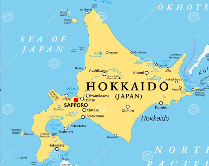 Carte Hokkaido