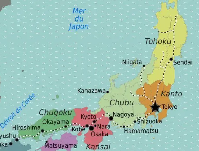 Carte Honshu