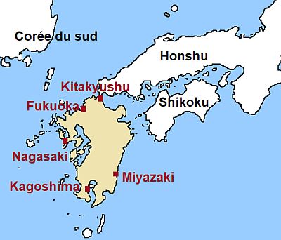Carte Kyushu