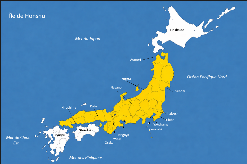 Carte Honshu